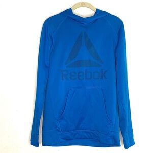 REEBOK blue hoodie with kangaroo pouch (S)